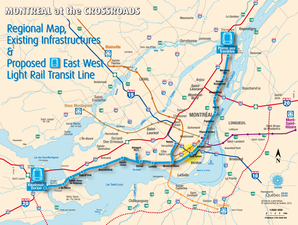 TURCOT2012 - Proposed East-West light Rail Transit Line